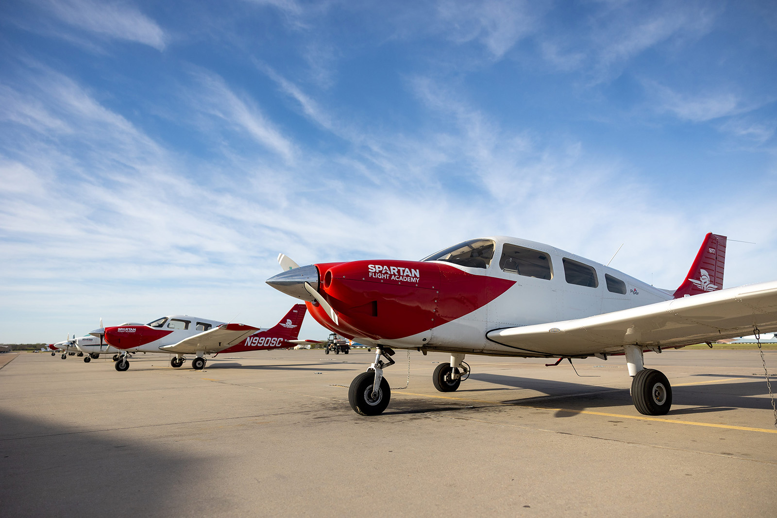 spartan flight academy planes on tarmac