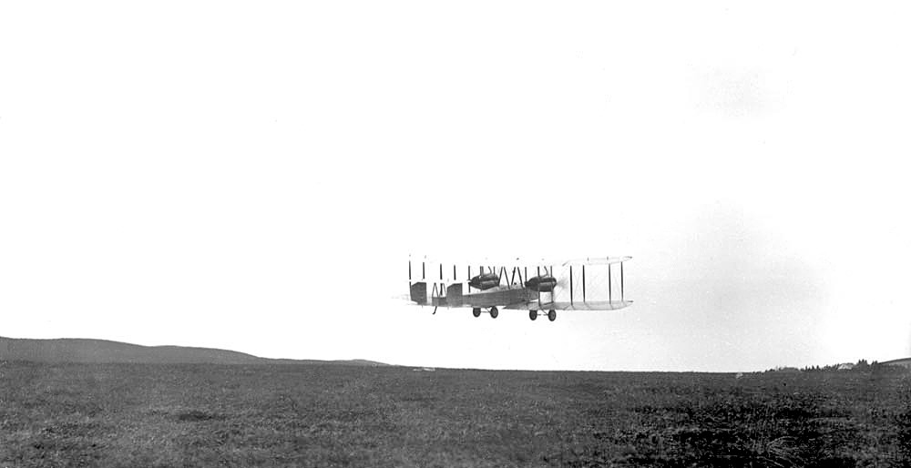 Alcock and Brown take off
